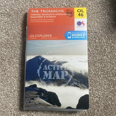 OS Explorer ACTIVE OL46 The Trossachs (OS Explorer Map  - Map NEW Ordnance Surve