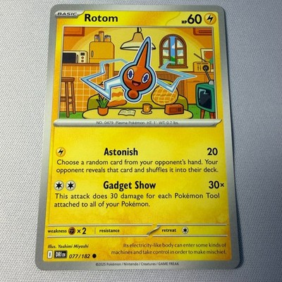  Rotom #77 Pokemon Destined Rivals Common Regular [Non Holo] 
