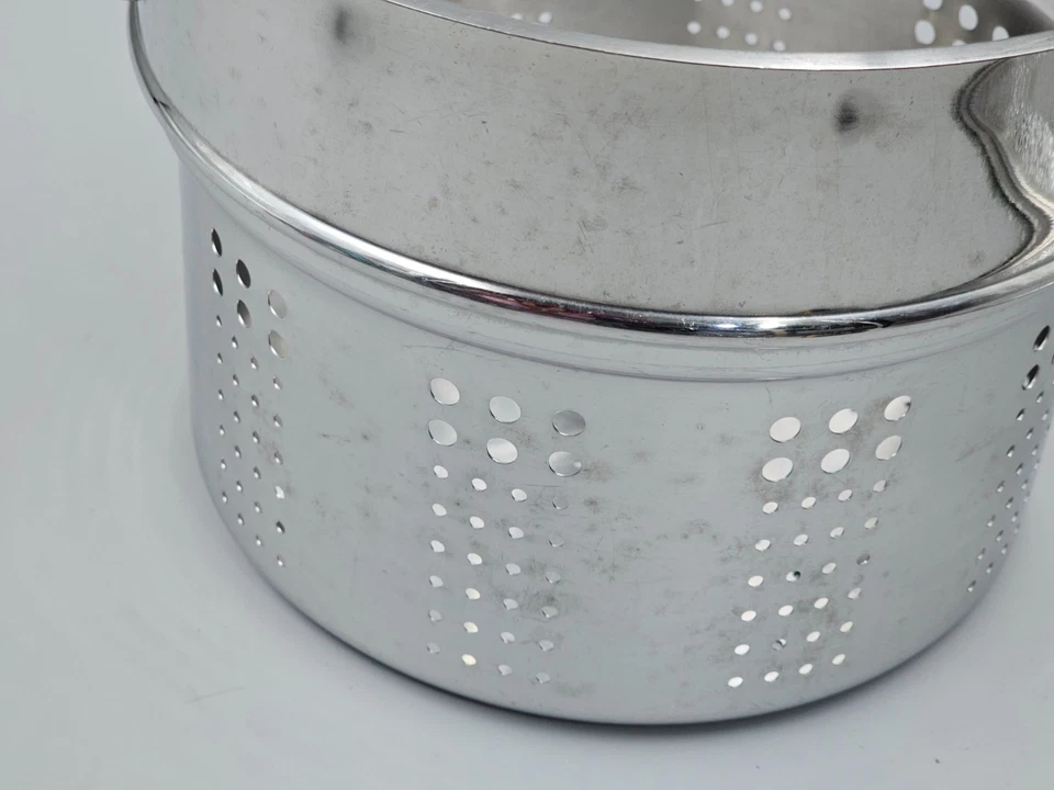 All-Clad Stainless Steel Colander Insert Pasta Strainer with Handles - 9" x 7" - Image 4 of 4