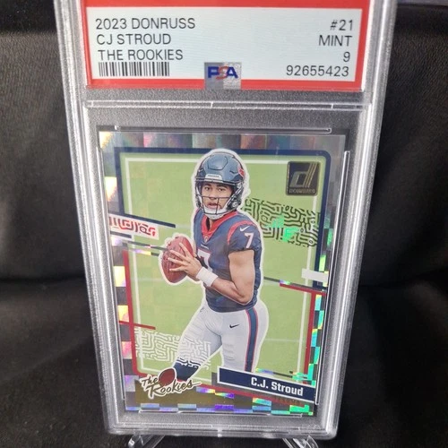 2023 Donruss C.J. Stroud The Rookies Rookie RC #21 Texans PSA 9