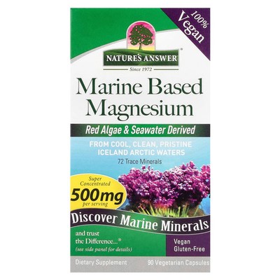 Nature s Answer Plant Based Magnesium 500 mg 90 Vegetarian Capsules