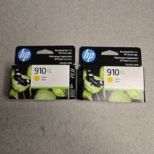 GENUINE HP 910XL Color Ink Cartridges Yellow 2 Lot Dated Dec 2026
