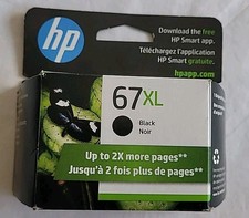 HP 67 XL Black Ink Cartridge Exp 09/2026 New Sealed