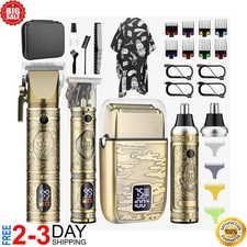 Hair Clipper and Trimmer Set Barber Clippers Set for Men, Professional Kit Beard