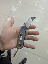 Cobalt Stationery Knife. Titanium Handles. Custom Manufacturing