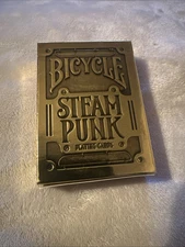 Bicycle GOLD STEAMPUNK Playing Cards Theory11 Retrofuturistic industrial Steam