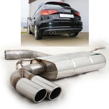 FOX Sportauspuff 2x90 gerollt für Audi A3 8V Sportback 1.2l 1.4l 1.6l TDI 2.0TDI