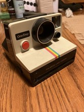 Vintage Polaroid One Step Center Rainbow Stripe Instant Camera AS-IS For Parts