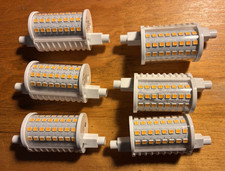 6 used Feit Electric Miniature LED Light Bulb 100W 120V White BP100J78/LED/HDRP