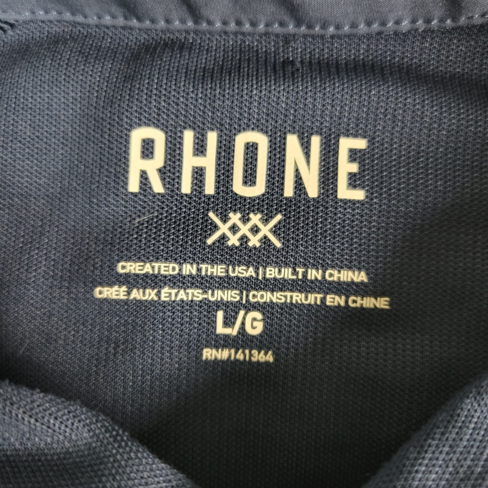 Rhone Mens Large Solid Navy Performance Stretch G… - image 4