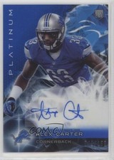 2015 Topps Platinum Rookies Blue Refractor /150 Alex Carter #AR-ACA Auto 0f6