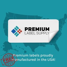 Premium Label Supply Glossy Clear Sticker Paper 8.5x11 10 Sheets Laser/Inkjet