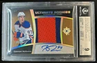 2015-16 Ultimate Collection Connor McDavid Patch Silver Auto #9/49 BGS 9