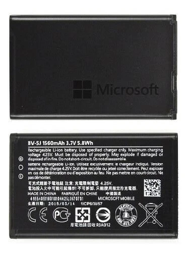 New OEM Original Microsoft Nokia BV-5J 1560mAh Battery For Lumia 435 Lumia 532 - Image 2 of 4