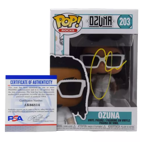 Ozuna Signed Funko Pop Rocks #203 Figure Autograph Singer Rapper PSA COA
