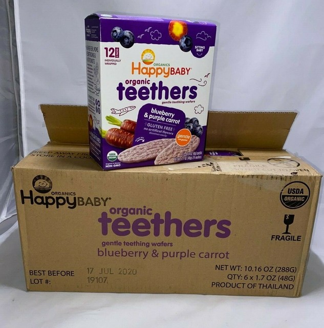 happy baby gentle teethers organic teething wafers
