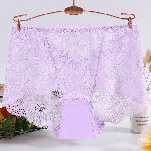 Damen-Spitzenhöschen nahtlos sexy Unterwäsche hohe Taille Schlüpfer Dessous weiblich USA - Bild 13 von 32