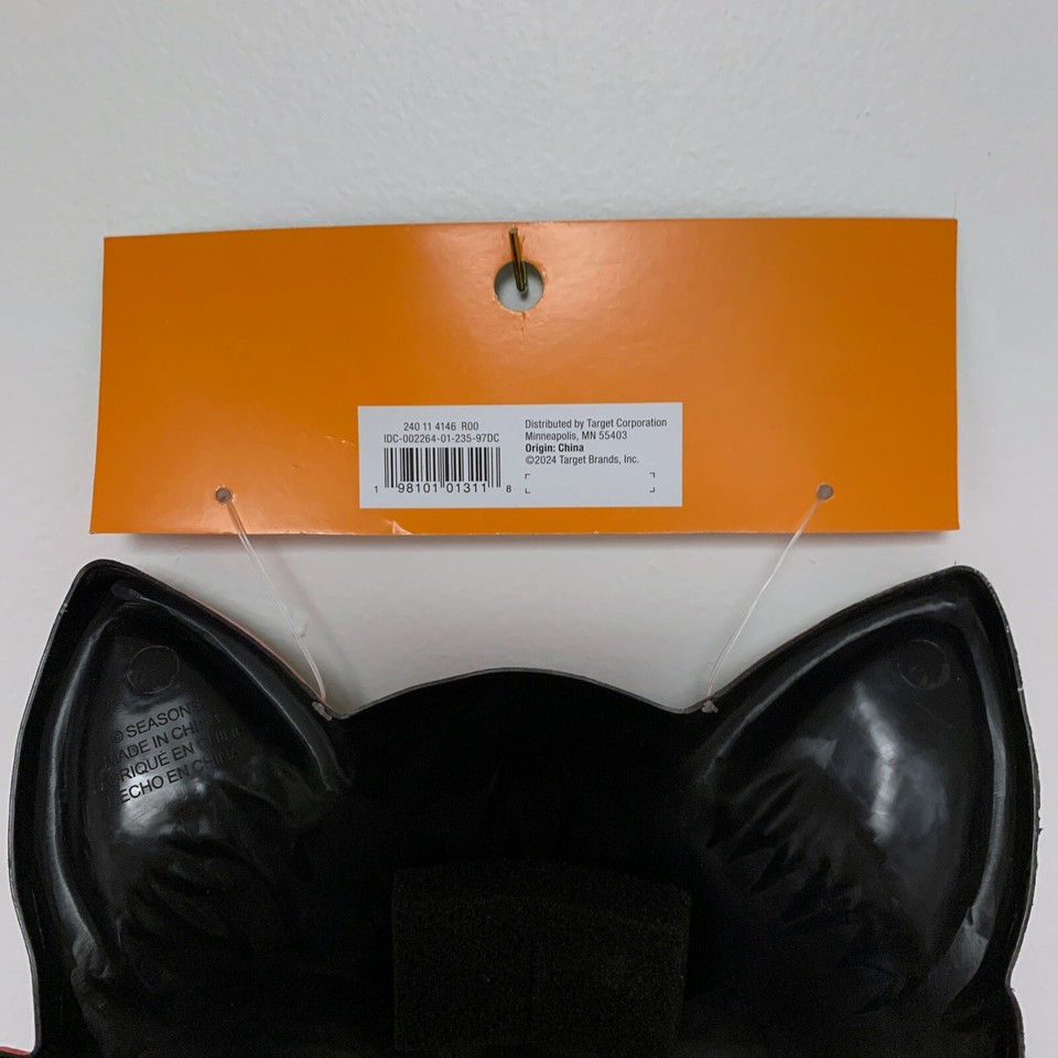 Hyde & Eeek Neon Cat Mask Retro Halloween Black Light Decor Target 2024