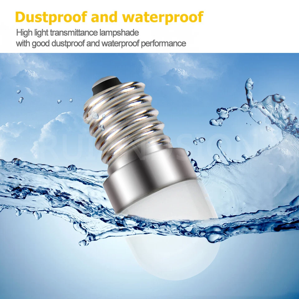 2pcs Screw Base E14 LED Bright White Light Bulb Replacement Pendant Lamp 110VAC - Image 4 of 4