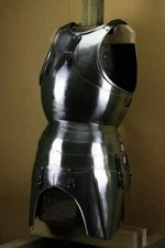 Medieval 18 Gauges Steel Cuirass With Tassets Knight Breastplate Armor