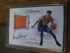 2015 Panini Flawless Kevin Knox Rookie Autograph 2 color  Jersey 2/25