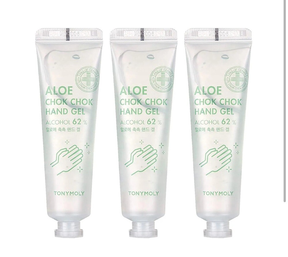 TONYMOLY - Aloe Chok Chok Hand Gel Soothing & Pure 30ml, 3 Pack