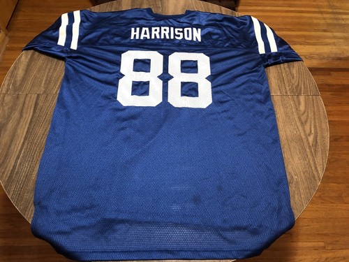 Marvin Harrison 88 Indianpolis Colts 2XL Blue NFL Football Reebok Jersey XXL - Picture 2 of 11