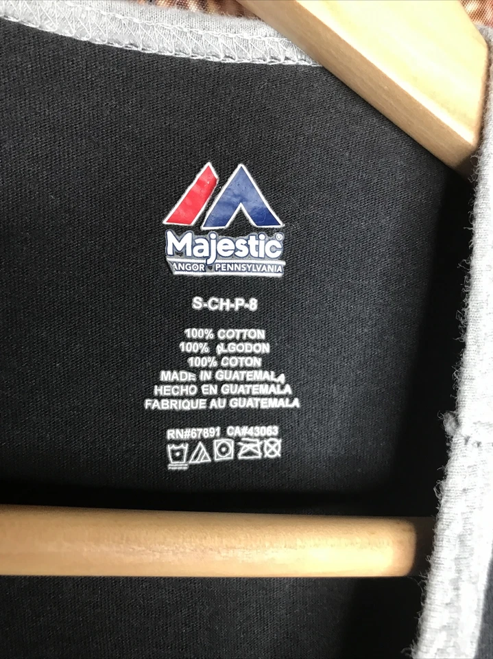 Camiseta sin mangas Majestic San Francisco SF Giants negra y naranja para niños talla pequeña 8 Foto 2 de 3