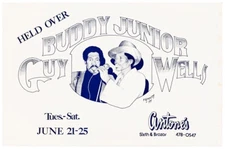 BUDDY GUY [and] JUNIOR WELLS at ANTONE’S (1977) Concert poster