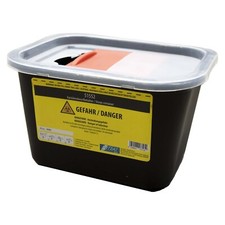 Kan&uuml;lenabwurfbeh&auml;lter, Polyethylen, schwarz 2L