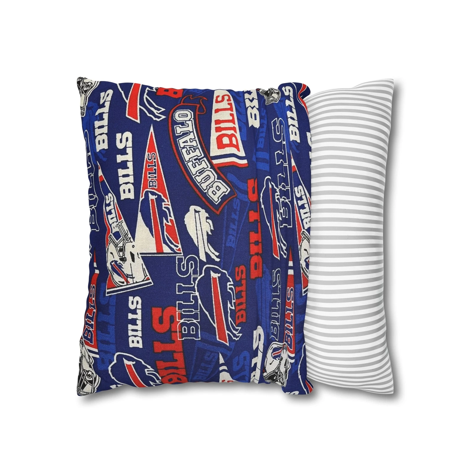 Buffalo Bills Spun Square Throw Pillowcase