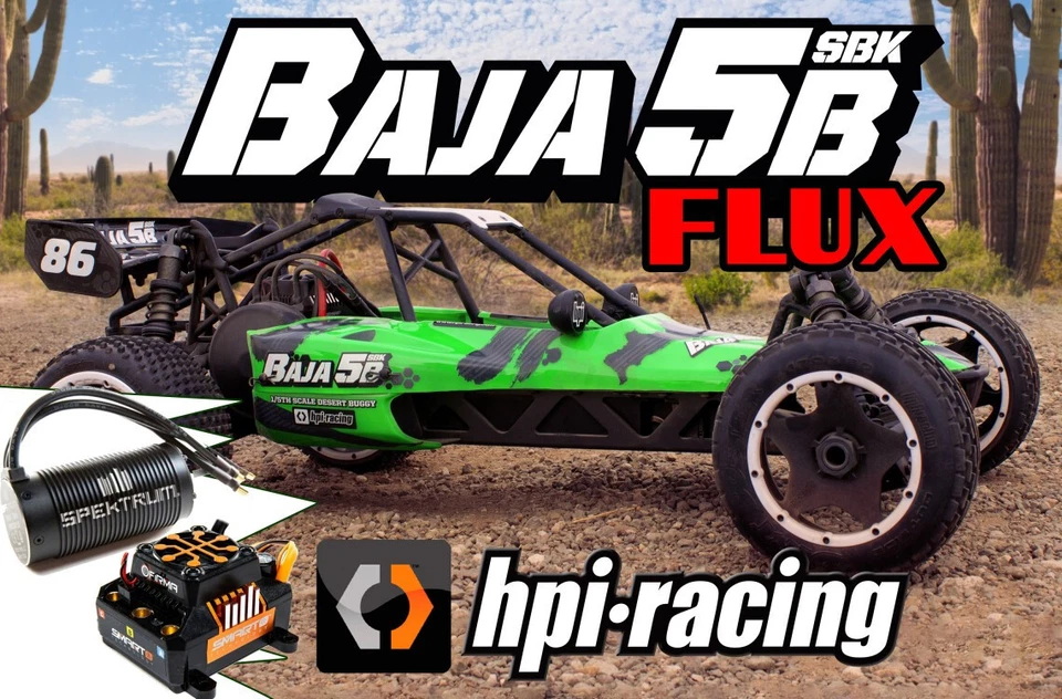 HPI Baja 5B SBK Flux build kit Electric with 8S Spektrum ESC, 780kV, 160324/8S - Photo 1/4