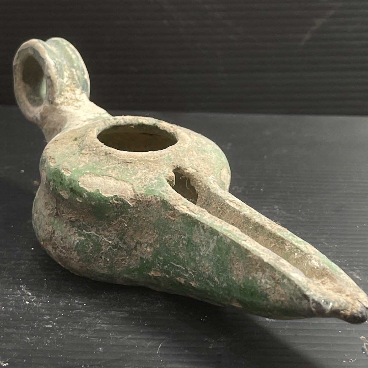 Circa 300-400AD Ancient Byzantine Terracotta Oil lamp Rare in good