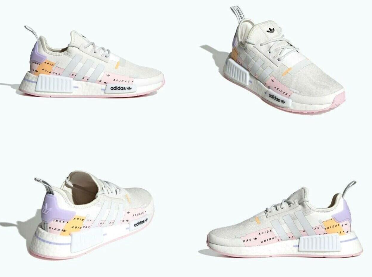 $160 NEW ADIDAS Women's NMD R1 Running Shoes Sneakers Boost White Pink  GZ8013 | eBay