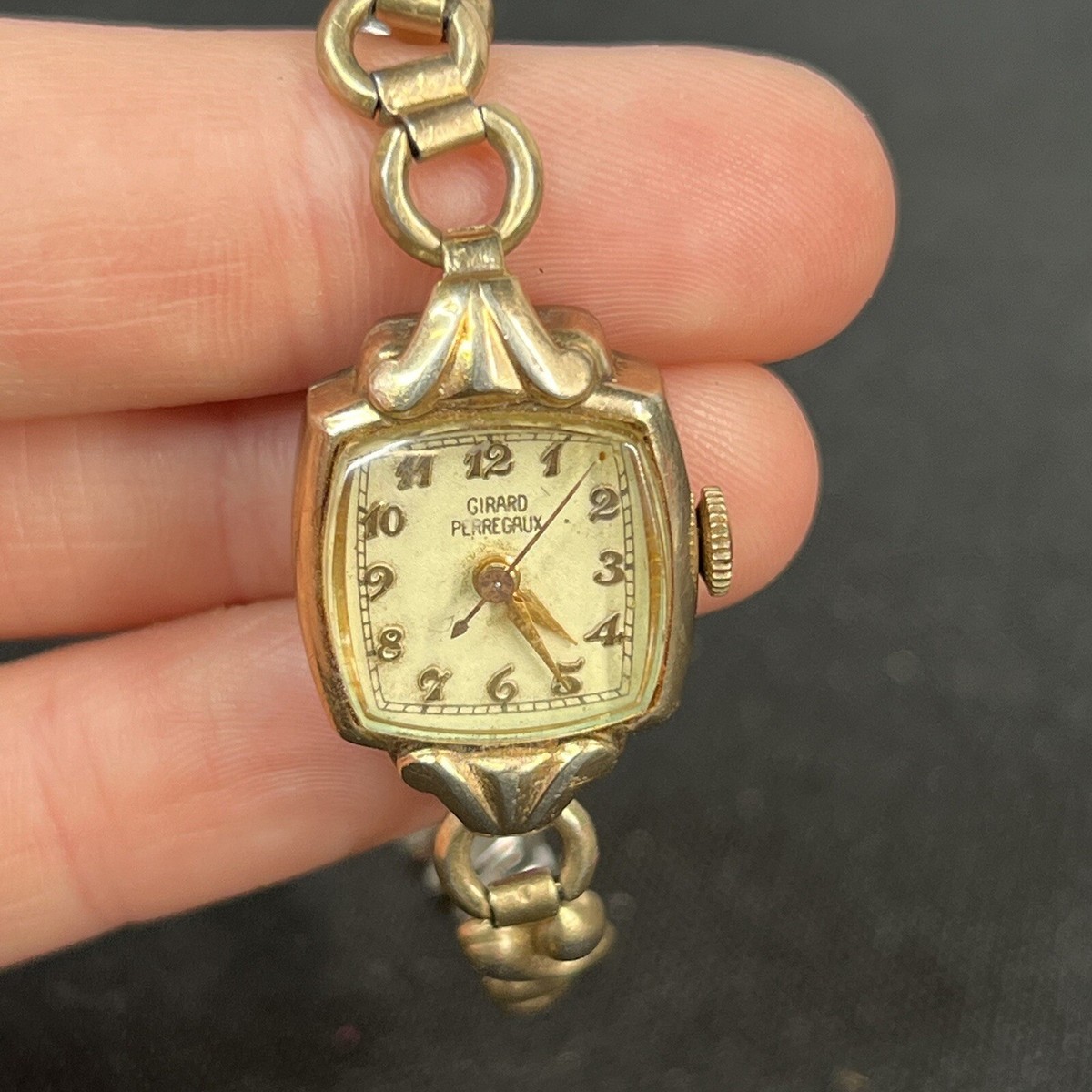 VINTAGE GIRARD PERREGAUX 10K GOLD FILLED LADIES WRIST WATCH