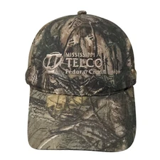 Mississippi Telco Federal Credit Union Strapback Hat Camouflage OSFM Vitronic