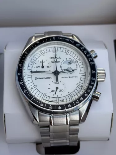 Omega X Swatch Metal Mod Moonswatch Mission to the Moonphase - Metal Case