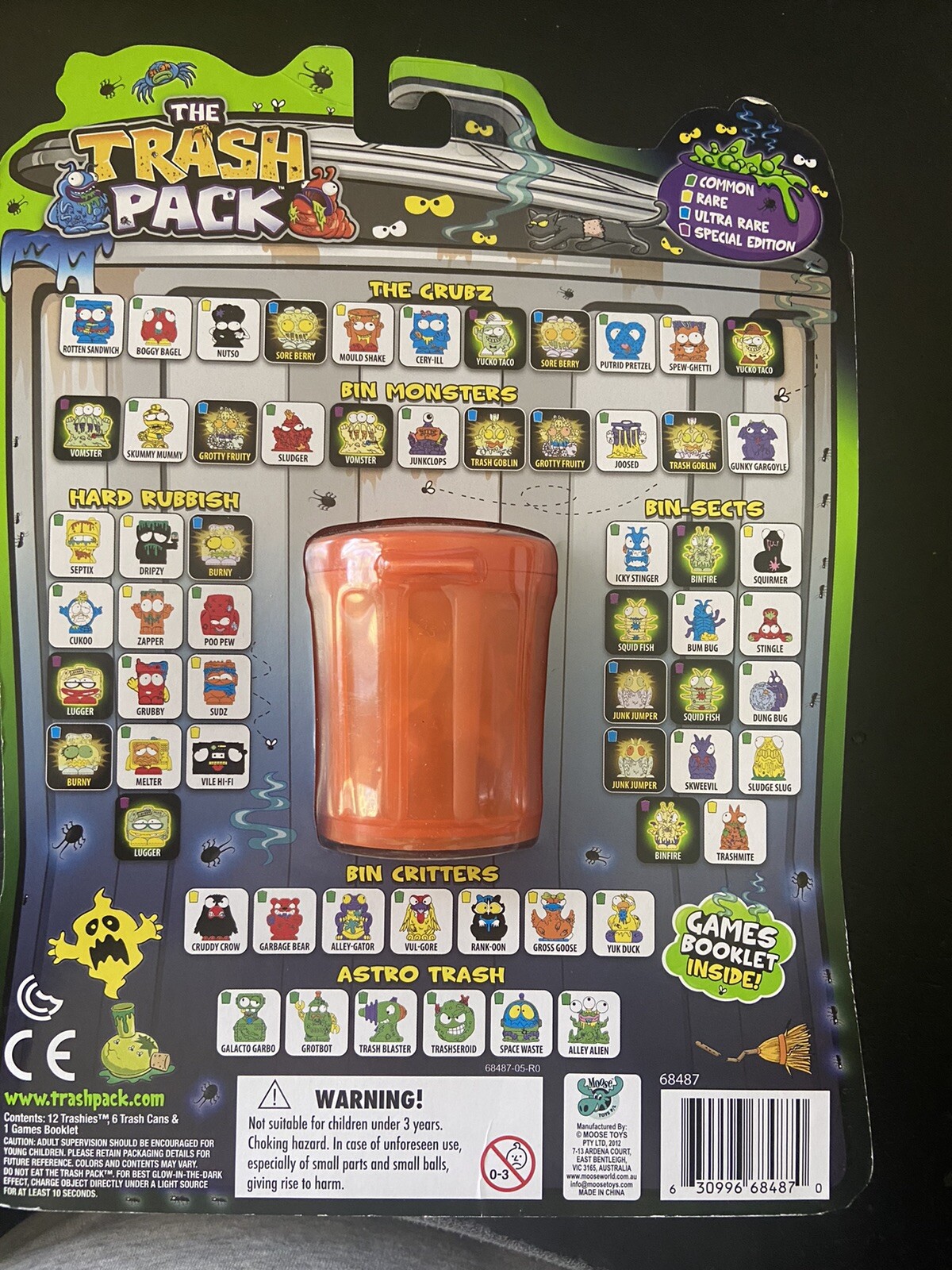 The Trash Pack Spooky Series Gross Ghosts 12 Pack Trashies 6 Orange