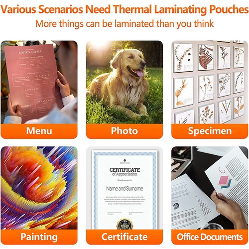100-1000 Pack 216x303mm 80 Micron Laminating Pouches Gloss A4 Thick Sheets Film - Picture 4 of 8