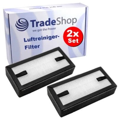 TRADE-SHOP 2x Filtro de aire HEPA de repuesto para purificador de aire Klarstein Tramontana 10031190