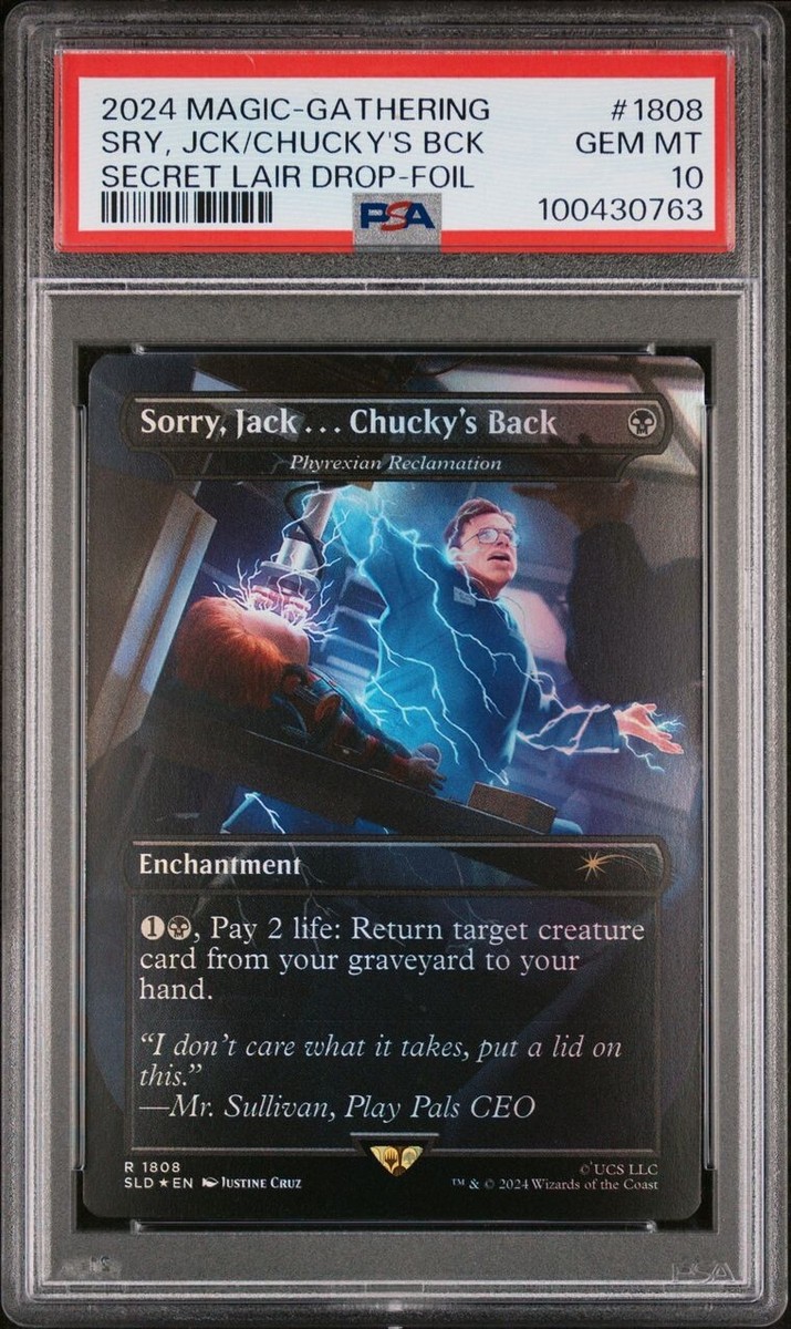 2024 MTG Chucky SECRET LAIR FOIL Sorry Jack Chucky's Back 2024 MTG Chucky SECRET LAIR FOIL Sorry Jack Chucky's Back