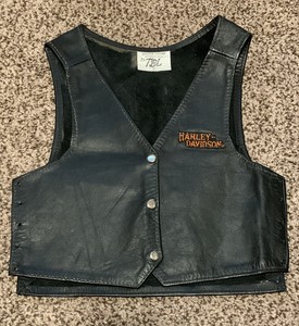 baby leather motorcycle vest