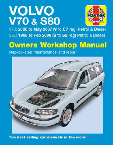 Volvo V70 / S80 Petrol & Diesel (98 - 07) Haynes Repair Manual (Tascabile)