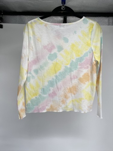 Love Fire, Girls Ribbed Long Sleeve Button Up Top, Multicolor, Size XL, NWOT - Picture 5 of 6