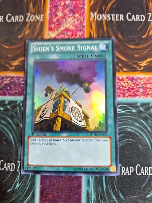 Yu-Gi-Oh! Shien's Smoke Signal SDWA-EN030 Super Rare 1st Edition Near Mint b2/