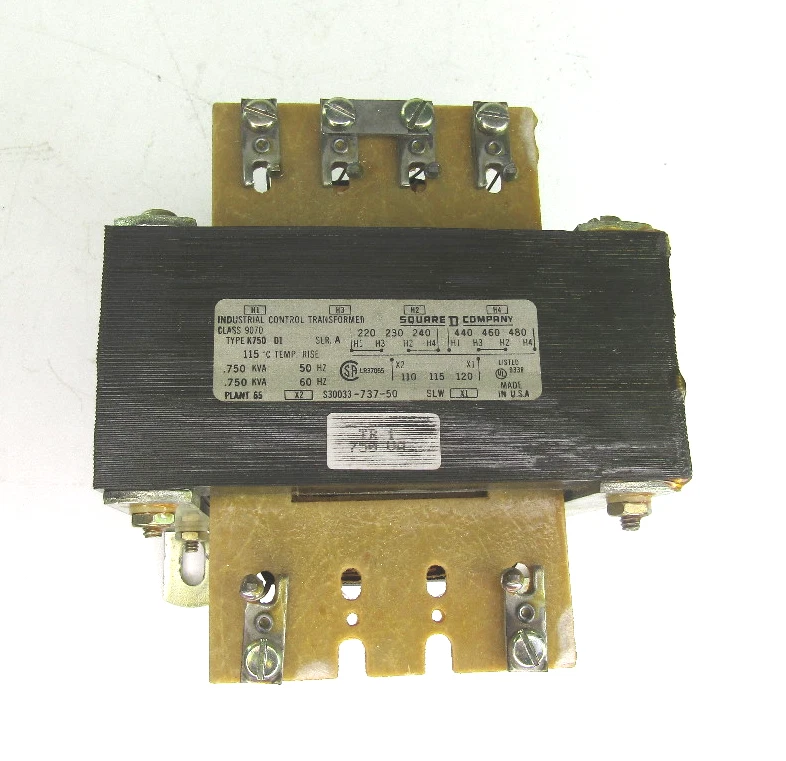 Square D 9070K750D1, Ser A. Industrial Control Transformer 0.750Kva, 220-480, Pr - Image 4 of 4
