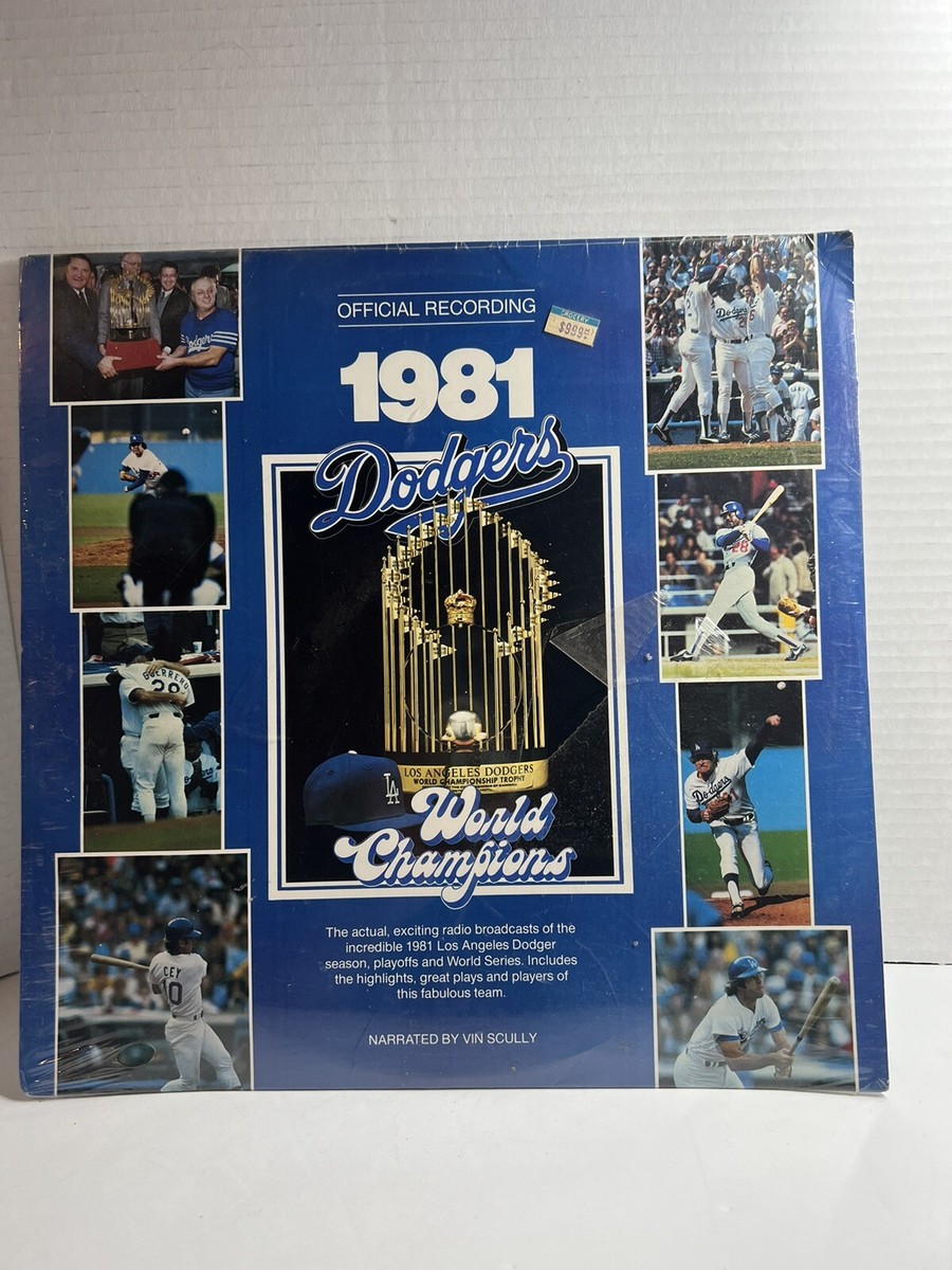 1981 World Series Champions Los Angeles Dodgers Vinyl Records Vin Scully  SEALED
