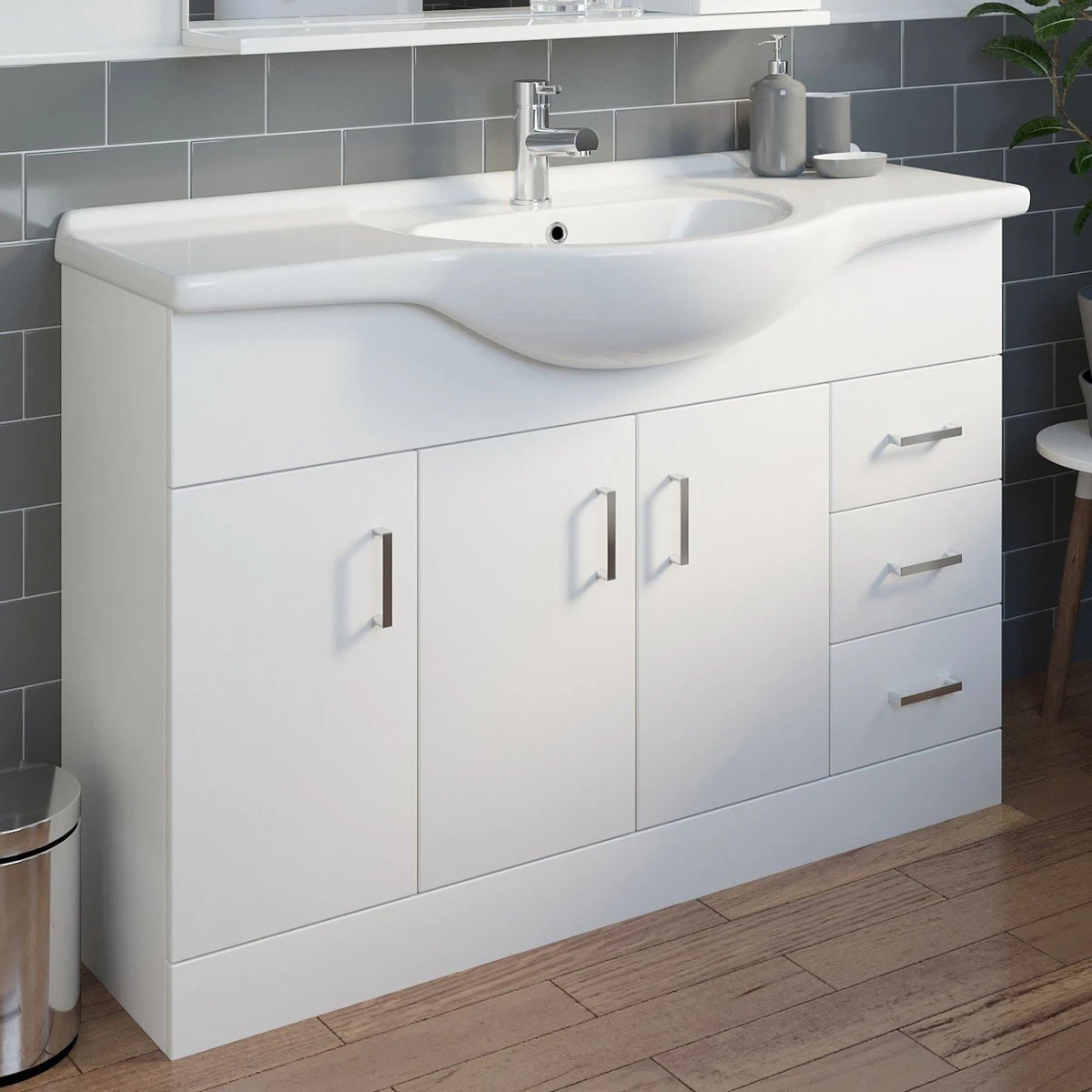 White gloss sink unit deals