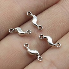 Bracelet Charm Connector 40pcs 11x3mm Twist Drop Connectors Jewelry Making Charm