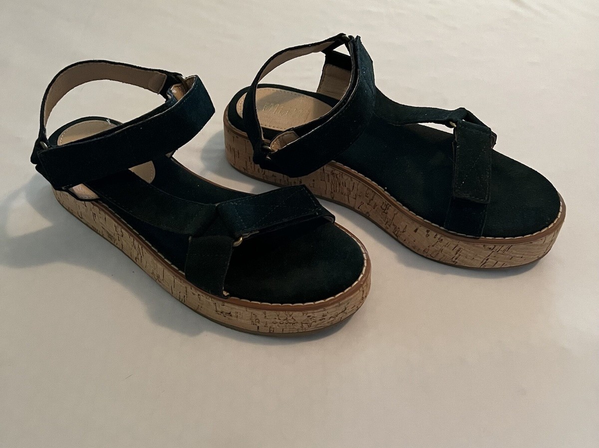 Mi.im Allison Color Emerald Green Womans Platform Sandals  Mi.iM Alison Cork Platform Sandals. Faux suede upper. Adjustable Velcro … main image 0